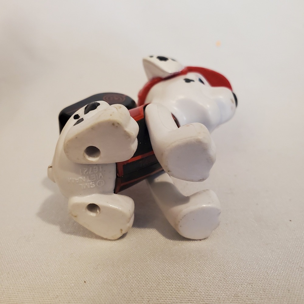 Paw Patrol Marshall Dalmatian Fire Dog Action Figure Spin Master Red Black Toy - Picture 4 of 5